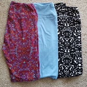 3 Pair Bundle OS LuLaRoe Leggings